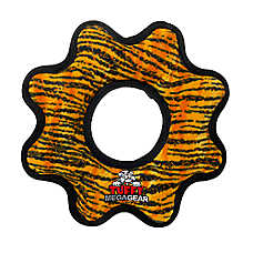 TUFFY? Mega Gear Ring Tiger-Striped Dog Toy