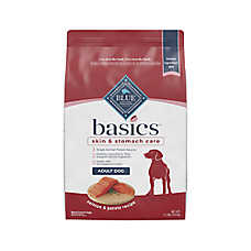 Blue Buffalo Basics Skin & Stomach Care, Salmon & Potato Adult Dry Dog Food, Chicken Free
