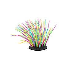 Top Fin? Silicone Rainbow Plant Aquarium Ornament - Fish Tank Decor - Medium