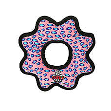 TUFFY? Ultimate Gear Ring Pink Leopard Dog Toy