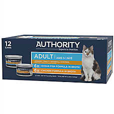 Authority Cat - Adult, Wet Food, Urinary Tract Health, Hairball Control, Pate, VP, 12 CT, 36 OZ