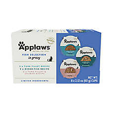 Applaws Fish Selection in Gravy Cat Food - Grain Free, Variety Pack, 8 Ct