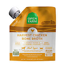 Open Farm Grain Free Bone Broth Topper for Cats or Dogs - Human Grade, Chicken