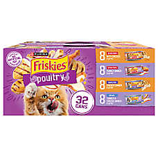 Friskies? Poultry Adult Cat Wet Food - Variety Pack, 32 CT, 176 OZ