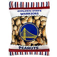 Pets First Golden State Warriors Plush Peanut Bag Dog Toy
