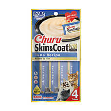 INABA Churu Skin & Coat Care Puree Lickable Cat Treats - 2 oz