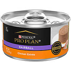 Purina Pro Plan Hairball Adult Wet Cat Food - No Artificial Colors, Classic, 3 Oz