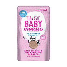Tiki Cat? Baby&trade; Mousse Kitten Wet Food - Non-GMO, Grain & Potato Free, 2.4 Oz