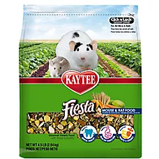 KAYTEE® Fiesta Mouse & Rat Food - Nutritious and Fun Blend - Dental Health and Digestion - 4.5 Lbs