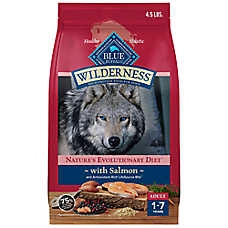 Blue Buffalo Wilderness High Protein, Salmon with Wholesome Grains Adult Dry Dog Food