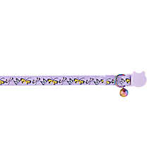 Whisker City? Butterflies Cat Collar, Easy Release Cat Collar, Breakaway Collar, Kitten, Purple
