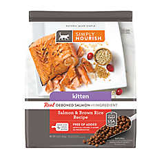 Simply Nourish? Original Indoor Kitten Cat Dry Food - Salmon, Natural, With-Grain