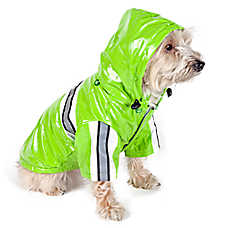 Pet Life Raincoat With Removable Hood
