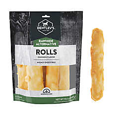 Dentley's? Rawhide-Free 7" Retriever Rolls Dog Chew - Chicken, 5 Count