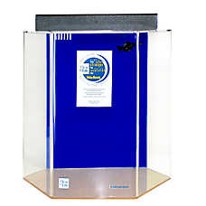 Clear-For-Life UniQuarium 55 Gallon Hexagon Aquarium Acrylic Fish Tank Built-In Filtration