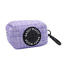 Sassy Woof Dog Waste Bag Holder, Aurora Purple Bag Holder W/ Carabiner Clip For Convenient Access