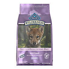 Blue Buffalo Wilderness High Protein, Lamb Puppy Dry Dog Food, Chicken-Free