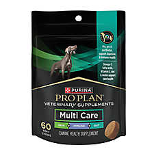 Purina Pro Plan Veterinary Diets Multi Care Dog Supplement - Skin & Coat, Immune, & Gut - 60 Count