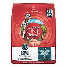 Purina ONE +Plus Large Breed Puppy Dry Dog Food - Natural, Chicken