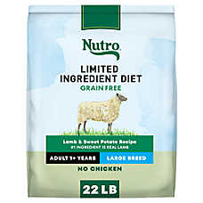 Nutro Limited Ingredient Diet Large Breed Adult Dry Dog Food - Grain Free, Lamb & Sweet Potato