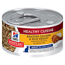 Hill's Science Diet Adult 7+ Healthy Cuisine Cat Food - Chicken & Rice Medley