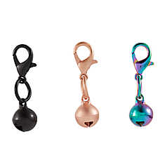 Whisker City? Cat Collar Bells, Cat Collar Accessories, Multiple Colors, Set of 3