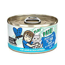 Weruva B.F.F. PLAY Pate! For Land & Sea Lovers Wet Cat Food - Pate in a Hydrating Puree, 2.8 OZ