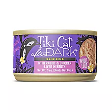 Tiki Cat After Dark Wet Cat Food - Shreds, In Broth, 3 OZ