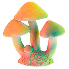 Top Fin? Glow Mushrooms Aquarium Ornament - Fish Tank Decor - XS