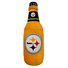Pets First Pittsburgh Steelers Plush Bottle Dog Toy