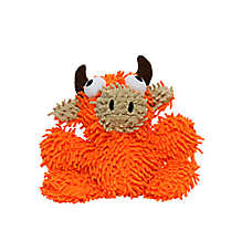 MIGHTY JR Microfiber Ball Bull Orange Dog Toy