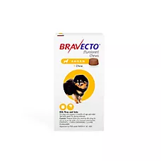 Bravecto Chew for Dogs, 4.4-9.9 lbs (Yellow Box), 1 Chew, 12-Week Supply