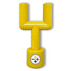 Pittsburgh Steelers Hard Nylon Football Goal Post Dog Chew Toy