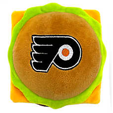Pets First Philadelphia Flyers Plush Hamburger Dog Toy