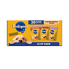 Pedigree? Chopped Ground Dinner Adult Wet Dog Food - Beef & Bacon Variety Pack, 30 Count