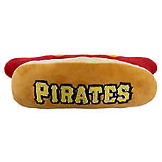 Pets First Pittsburgh Pirates Plush Hot Dog Dog Toy