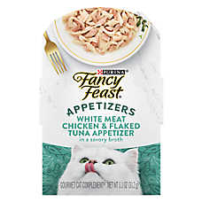 Fancy Feast? Appetizers Adult Cat Wet Treats - 1.1 oz., Grain Free, No Animal By-Products