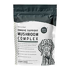 Chew + Heal Dog Immune Support Mushroom Complex Soft Chews, Made in USA, 90 Count