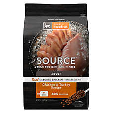 Simply Nourish? Source Cat Dry Food - Chicken & Turkey, Natural, High-Protein, Grain Free