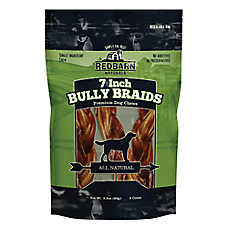 Redbarn Naturals Braided Bully Stick Dog Treat