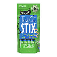 Tiki Cat? Stix Lickable Wet Cat Treat -  Grain Free, 6 Ct, 3 Oz