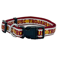 Pets First USC Trojans Satin Dog Collar