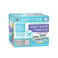 Weruva Wx Phos Focused Gravy & Pate Formulas Wet Cat Food - Variety Pack, 12ct