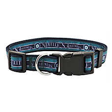 Pets First MLB Seattle Mariners Satin Dog Collar