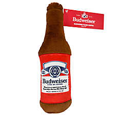Budweiser Beer Bottle Dog Toy Novelty Dog Toy for Fun and Fetch