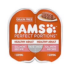 Iams Perfect Portions Healthy Adult Wet Cat Food Grain Free Salmon Pat��
