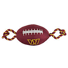 Pets First Washington Commanders Nylon Football Dog Toy