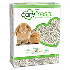 carefresh® Small Pet Bedding - Rabbit, Guinea Pig, Hamster - Odor Control, Absorbant - White, 23-50L