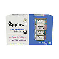Applaws Fish Selection in Broth Cat Wet Food - Natural, Variety Pack, 24 Count