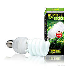 Exo Terra? Repti Glo Tropical Terrarium Lamp - UVB 100 Reptile Tropical UVB Lighting - 13-26 watt